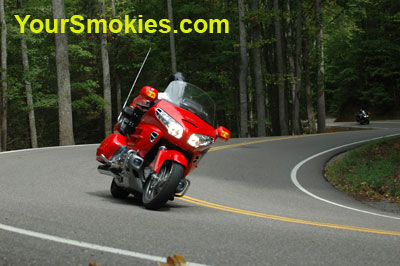 Motorcycle on Tail of the Dragon